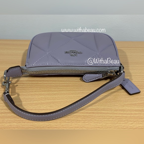 Coach Nolita 15 with Puffy Diamond Quilting Mini Bag - Silver/Mist - Picture 3 of 6